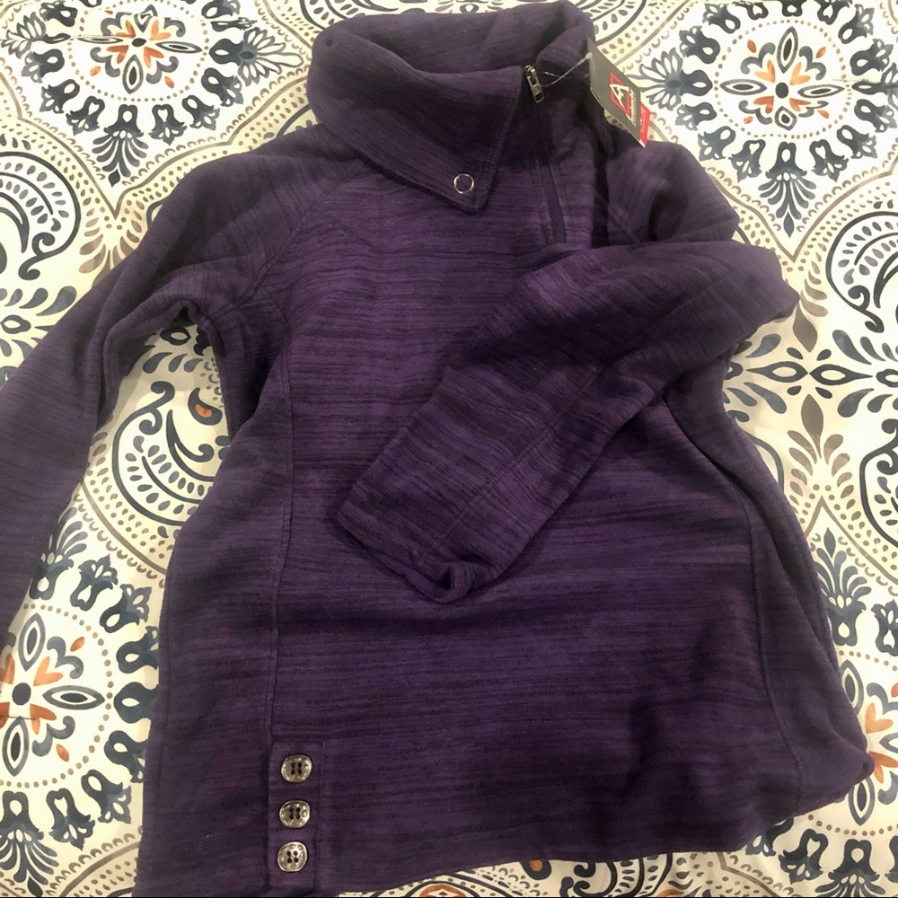 Avalanche Purple Fleece Pullover Sweatshirt NWT